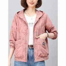 批发休闲连帽防晒衣女春夏薄款短<b class='q'>外套</b>2026新款洋气<b class='q'>妈妈</b>宽松户外防晒衫