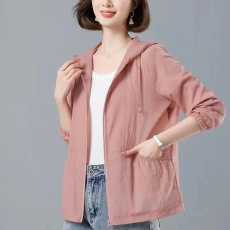 批发<b class='q'>妈妈</b>装轻薄透气防晒衣女2026夏季新款中年宽松休闲百搭大码防晒服