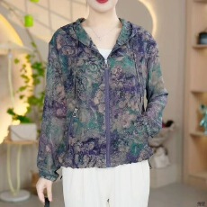 批发防晒衣女2026新款中年妈妈夏装洋气宽松透气防晒服薄款百搭<b class='q'>外套</b>