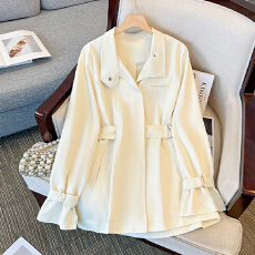 批发2025秋季新款英伦风设计感小众风衣女时尚百搭收腰显瘦外套上衣女