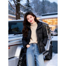 批发黑色连帽羽绒棉服外套<b class='q'>女</b>冬季大码胖mm宽松显瘦今年流行保暖棉衣袄