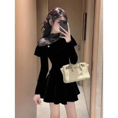 批发夏季搭配一整套大码胖mm蕾丝拼接<b class='q'>丝绒</b>上衣半身短裙高级漂亮<b class='q'>套装</b>女