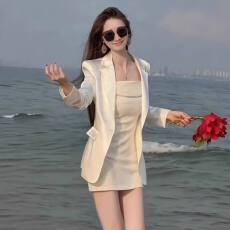 批发开春穿搭<b class='q'>套装</b>2026新款韩系<b class='q'>西装</b>外套吊带连衣裙气质高级感两件套女