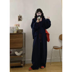 批发春季搭配一整套大码胖mm连帽<b class='q'>卫衣</b>外套背心裤子独特好看三件<b class='q'>套装</b><b class='q'>女</b>