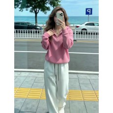 批发春季穿搭一整套大码胖mm粉色连帽<b class='q'>卫衣</b>休闲裤子漂亮减龄超火<b class='q'>套装</b><b class='q'>女</b>