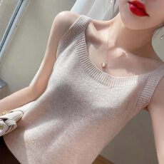 批发修身羊毛吊带背心女2026春秋<b class='q'>冬</b>季新款内搭毛衣针织打底衫上衣无袖