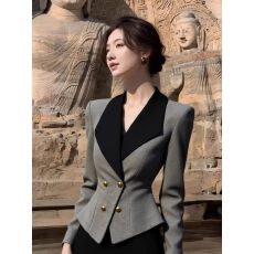 批发轻奢<b class='q'>气质</b>通勤灰色西装<b class='q'>外套</b>女春季2026新款今年流行爆款高级感上衣