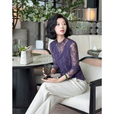 批发2026时尚百搭高级感镂空蕾丝内搭打底上衣女