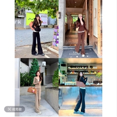 批发【小仙定制】“曲线练习生”秒出沙漏腰～显瘦连帽卫衣+直筒微喇