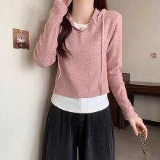 批发羊绒半开领<b class='q'>条纹</b>修身<b class='q'>长袖</b><b class='q'>T</b><b class='q'>恤</b>女秋季新款韩系显瘦设计感打底上衣