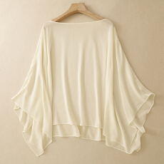 批发实拍清爽垂垂斗篷<b class='q'>衫</b>2026夏季新款<b class='q'>空调</b>罩<b class='q'>衫</b>女气质宽松衬<b class='q'>衫</b>上衣