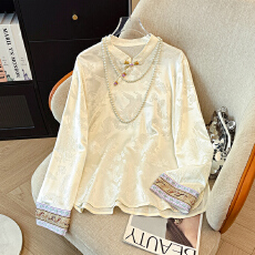 新中式独特气质百搭禅意提花国风桑蚕丝气质百搭显瘦衬衫