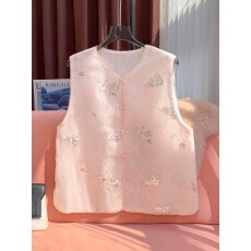 批发极繁新中式国风刺绣欧根纱马甲女装2026夏新款高级感独特别致上衣