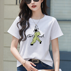 批发<b class='q'>大码</b>女装2026春夏新款<b class='q'>时尚</b>休闲显瘦青春宽松百搭短袖T恤女士上衣