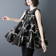 批发实拍2026夏季新款大码宽松真丝<b class='q'>雪纺</b><b class='q'>衫</b><b class='q'>无袖</b><b class='q'>背心</b>清凉遮肚显瘦女上衣