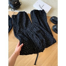 批发实拍2025冬季韩系时尚抽绳抽绳松紧腰碎花工装裤<b class='q'>休闲裤</b><b class='q'>女</b>宽松显瘦