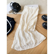 批发自留爆款推荐~韩系重工亮片半身裙女春季2026新款高腰显瘦中<b class='q'>长裙</b>