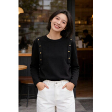 批发实拍冬装新款<b class='q'>长袖</b>显瘦加厚双面磨毛德绒加绒衫<b class='q'>大码</b>女装打底上衣潮