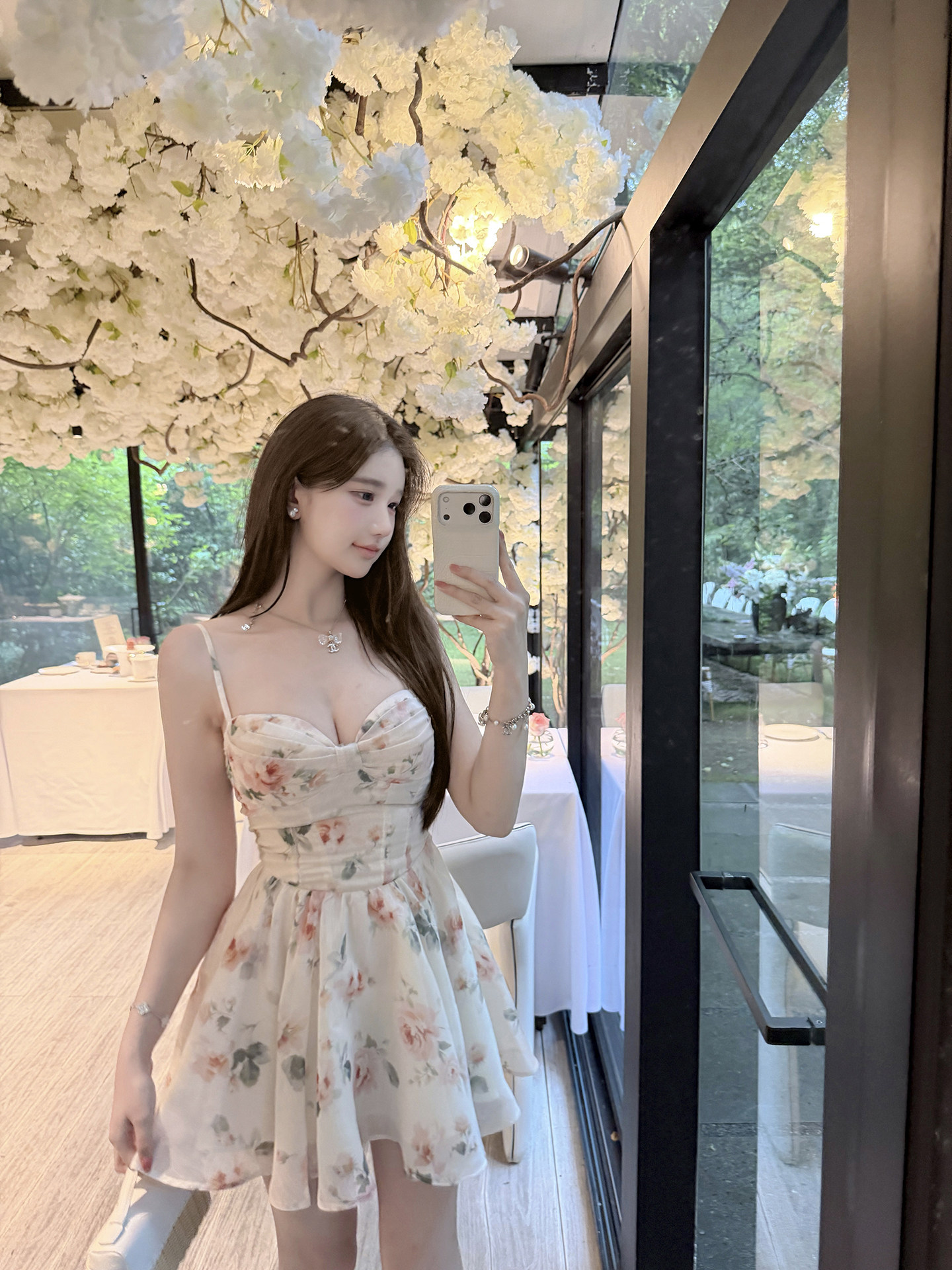 만약 언어 맞춤 z1m 장미 소녀 순수한 욕망 품격 섹시함 무거운 작업 프린트 슬립 한 마디 드레스 공주 드레스