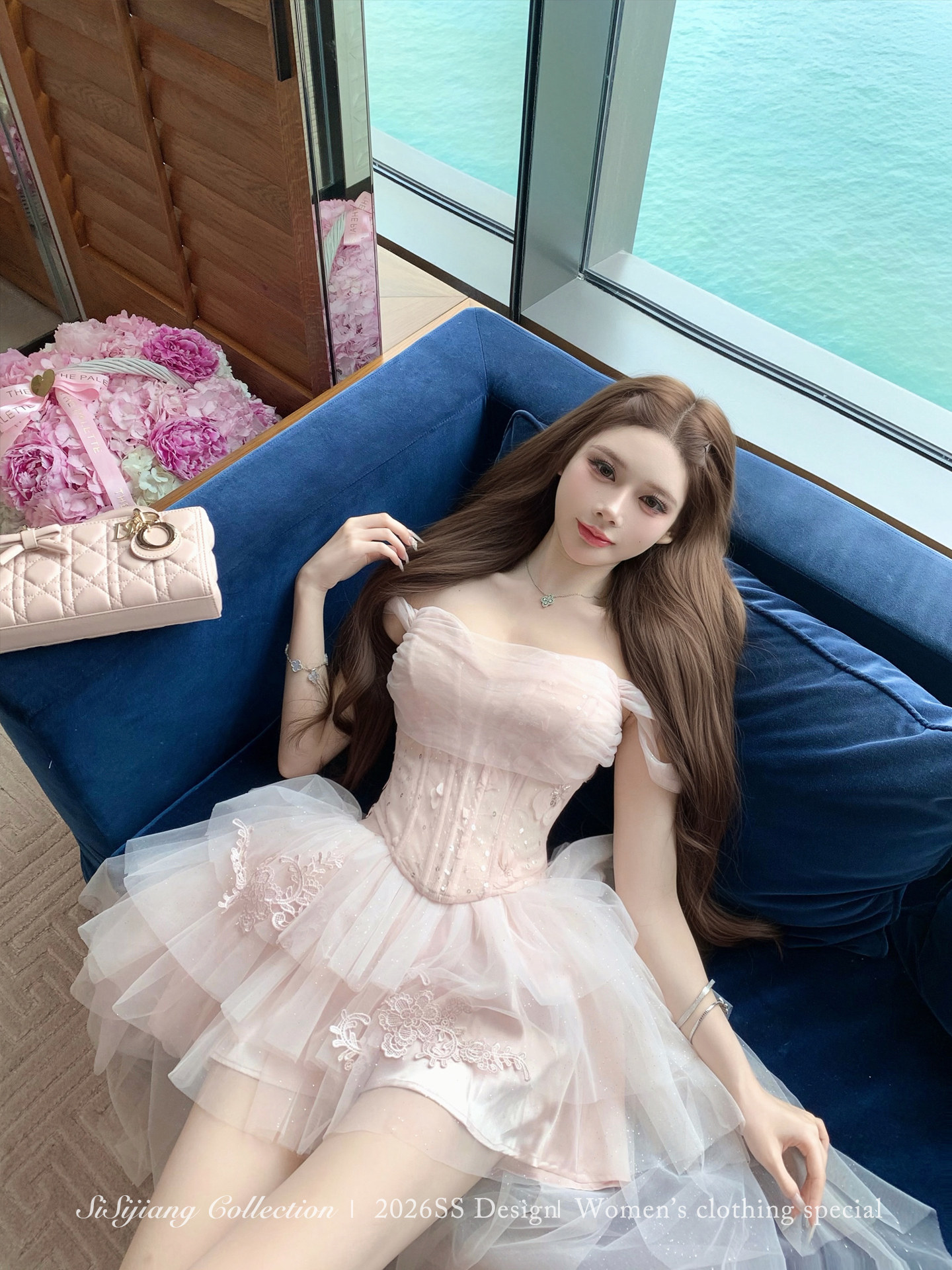 sisi jiang5 13 20 00 9.5 접기 서있는 마이너스 15 나비 꿈 안개 실