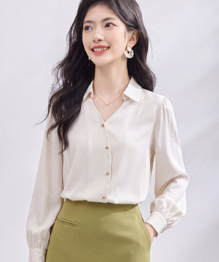 있음 선적 실사 2026 가을 새로운 한국 스타일 다용도 긴팔 캐주얼 셔츠 여성 셔츠