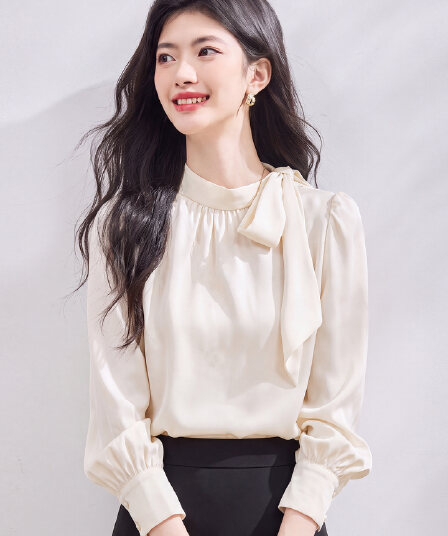 있음 선적 실사 2026 가을 새로운 한국 스타일 다용도 긴팔 캐주얼 셔츠 여성 셔츠