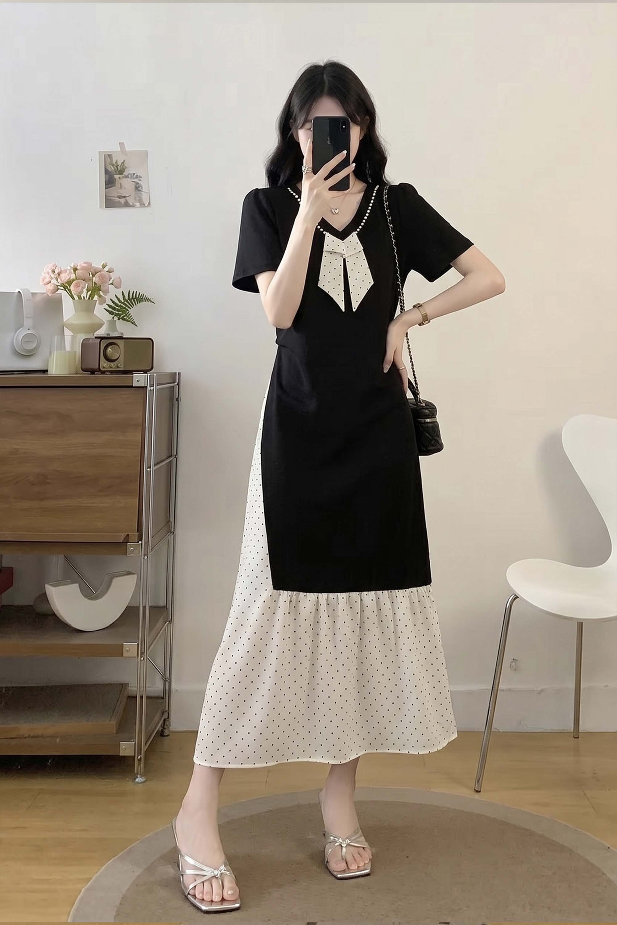 RY3990# 实拍大码女装2026夏季新款韩版轻奢气质时尚显瘦遮肉胖MM...