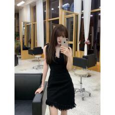 批发家限量黑色紧身洗水棉小裙子