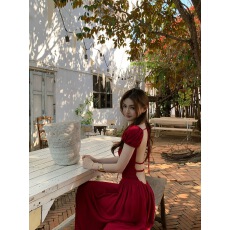 批发Lienni2026.1.23 20.00NEW 限时折扣 Lisa<b class='q'>同款</b> 露背丝绵长裙