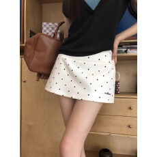 批发白色半身<b class='q'>裙</b>女夏2026新款今年流行爆款a字包臀<b class='q'>裙</b>子波点短<b class='q'>裙</b>