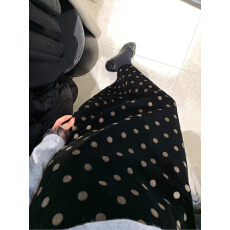 批发加绒保暖丝绒半身裙女2025秋冬<b class='q'>复古</b>百搭显瘦波点中<b class='q'>长裙</b>