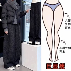 批发2025冬季炸街豹纹宽松高腰<b class='q'>休闲裤</b>加绒加厚梨形身材显瘦拖地阔腿裤