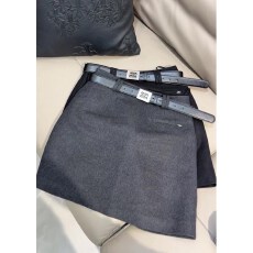 批发2025冬季新款灰色毛呢半身裙女高腰显瘦百搭短裙时尚洋气好看减龄