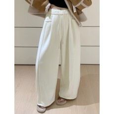 批发韩系设计垂感香蕉裤<b class='q'>百搭</b>先搜弯刀阔腿裤糯米裤女