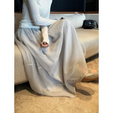 批发superniniyy 清纱重工雾感微流光花苞裙含内衬长款纱裙半身裙女夏