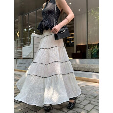 批发法式浪漫蕾丝半身裙显瘦礼服裙生日裙半身裙度假裙