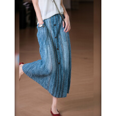 大厂工艺 琎口同源三 宅敲弹复古印花半身裙垂坠女