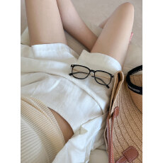 批发白色棉麻短裤女2026新款夏薄款高腰显瘦小个子A字亚麻阔腿五分裤
