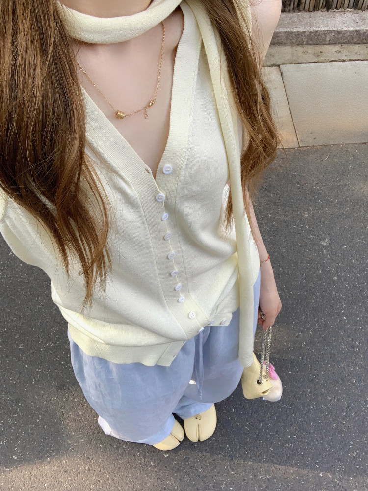 말 카드 용 summer 호흡 아마 바지 익스트림 제인 좁은 허리 머리 캐주얼 바닥 청소 긴 바지