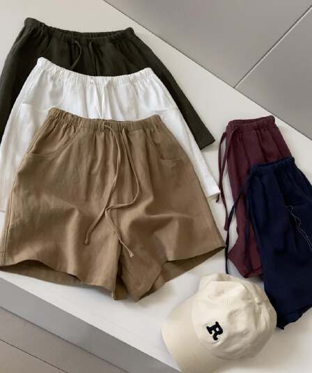 라미 라이 경기 서울 면 혼방 질감 센스 프로 피부 통기성 버전 캐주얼 반바지