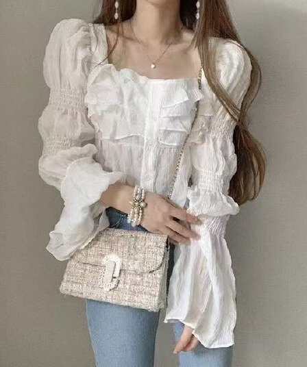 지금 프랑스식 품격 광장 칼라 다용도 셔츠