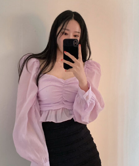 지금 품격 거품 소매 연령 감소 다용도 셔츠