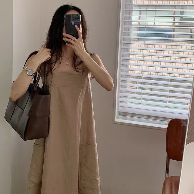 재고 있음 마이너스 정보 루즈핏 슬립 드레스