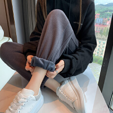 批发灰色卫裤女春秋季束脚休闲<b class='q'>运动裤</b>小个子宽松外穿2025新款冬季裤子