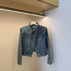 批发豆子推荐 262619 春款时尚韩版蓝色牛仔外套短款洋气