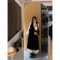 批发半高领打底衫<b class='q'>丝绒</b>小个子连衣裙<b class='q'>套装</b>