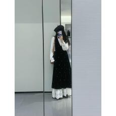 批发半高领<b class='q'>打底</b>衫丝绒小个子连衣裙套装