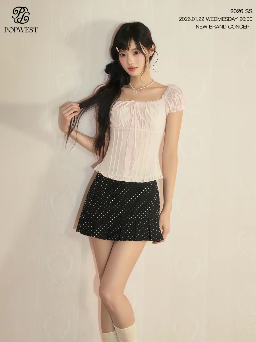 홀로우 아웃 광장 칼라 오프숄더 거품 소매 작은 셔츠 나비 매듭 레이스 셔츠 여성 셔츠