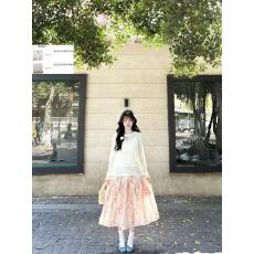 批发2026新款法式温柔风穿搭一整套裙子女早春季罩衫<b class='q'>吊带</b>碎花<b class='q'>长裙</b>套装