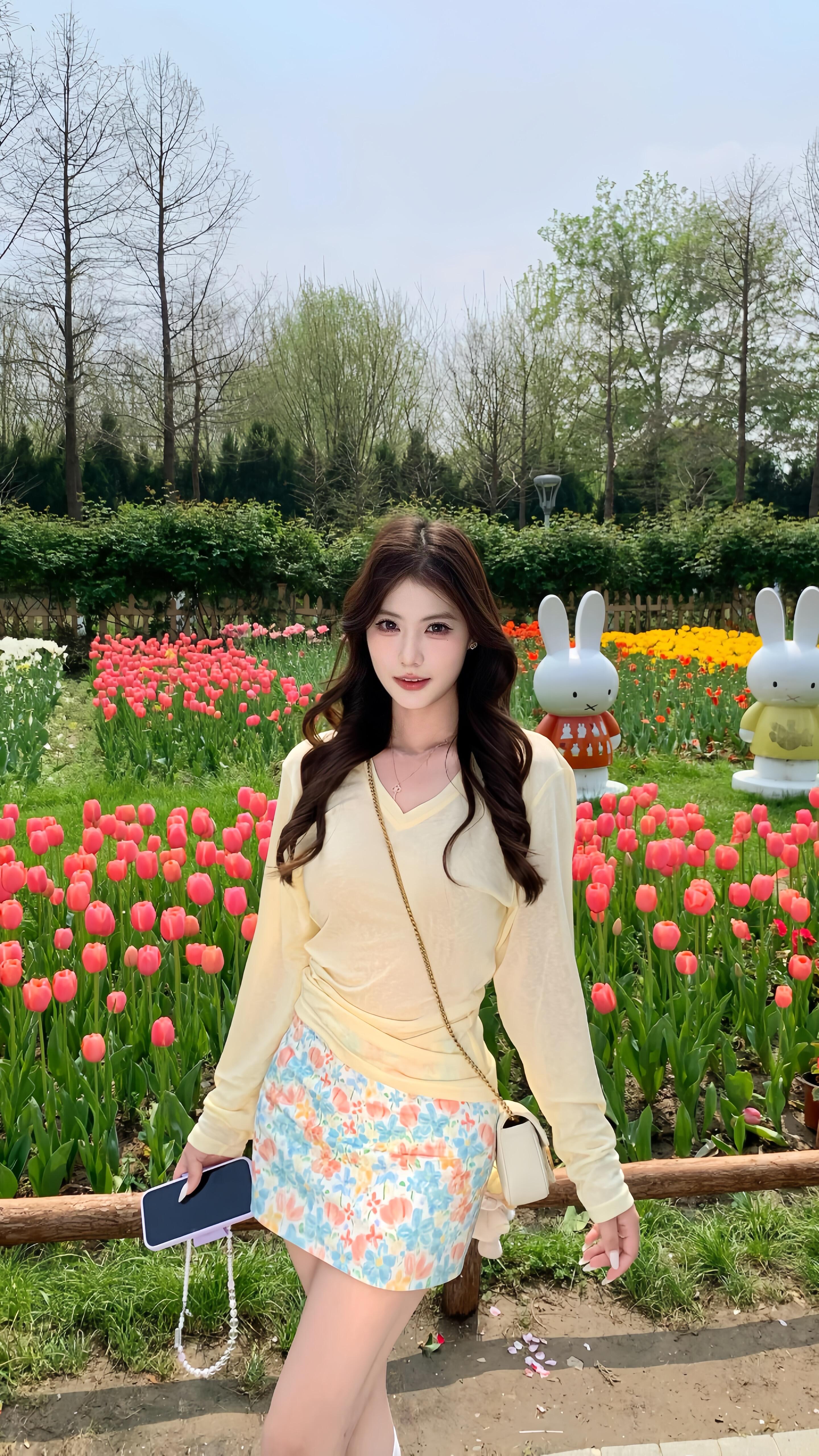 미니멀리즘 우유 황색 V넥 니트 스웨터 티셔츠 여성 긴 소매 여름 새로운 허리 수축 슬림해 보이는 맨위 자외선 차단 블라우스